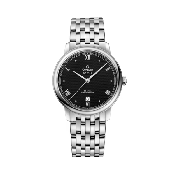 DE VILLE PRESTIGE 39 MM STAINLESS STEEL WITH BLACK DIAL