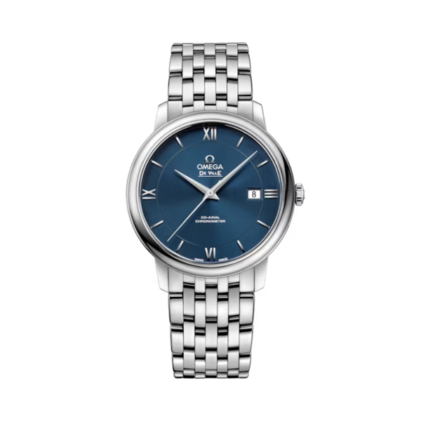 DE VILLE PRESTIGE 39 MM STAINLESS STEEL WITH BLUE DIAL