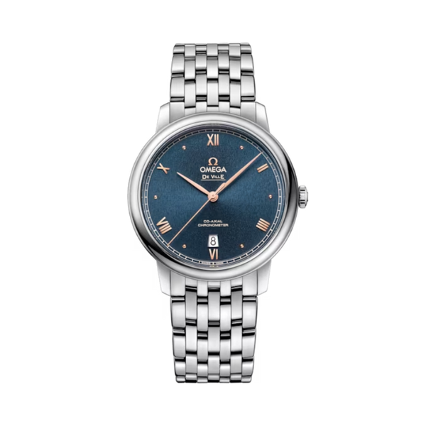 DE VILLE PRESTIGE 39 MM STAINLESS STEEL WITH BLUE DIAL