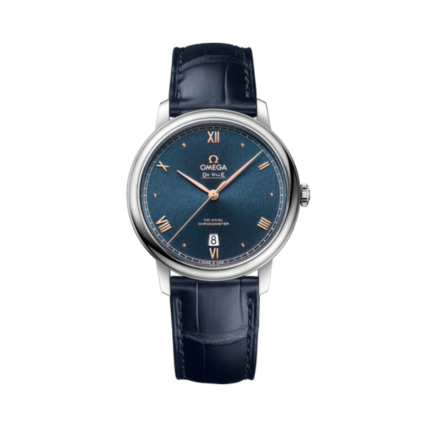 DE VILLE PRESTIGE 39 MM STAINLESS STEEL WITH BLUE DIAL