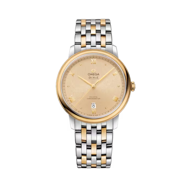DE VILLE PRESTIGE 39 MM STAINLESS STEEL - YELLOW GOLD WITH YELLOW DIAL