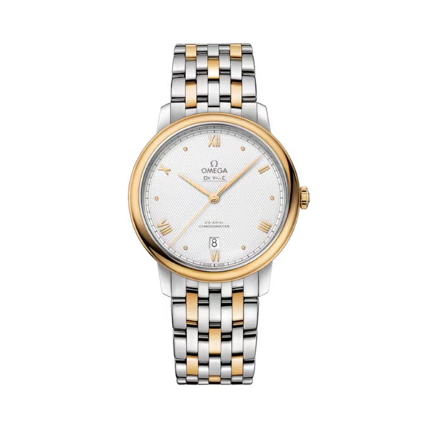 DE VILLE PRESTIGE 39 MM STAINLESS STEEL - YELLOW GOLD WITH GREY DIAL