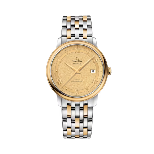 DE VILLE PRESTIGE 39 MM STAINLESS STEEL - YELLOW GOLD WITH YELLOW DIAL