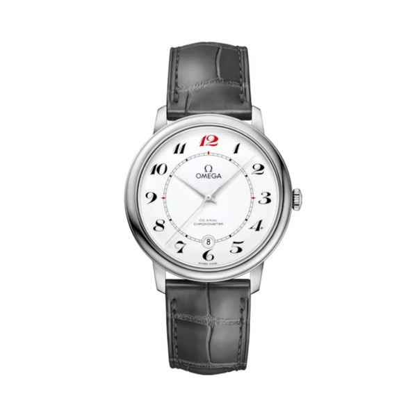 DE VILLE PRESTIGE 50TH ANNIVERSARY 39 MM WHITE GOLD WITH WHITE DIAL