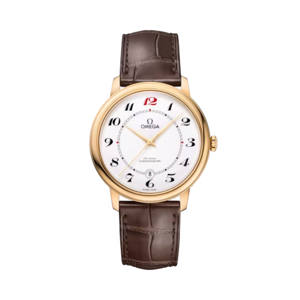DE VILLE PRESTIGE 50TH ANNIVERSARY 39 MM YELLOW GOLD WITH WHITE DIAL