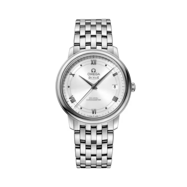 DE VILLE PRESTIGE 37 MM STAINLESS STEEL WITH WHITE DIAL