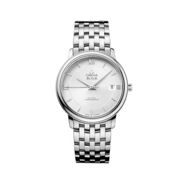 DE VILLE PRESTIGE 37 MM STAINLESS STEEL WITH SILVER DIAL