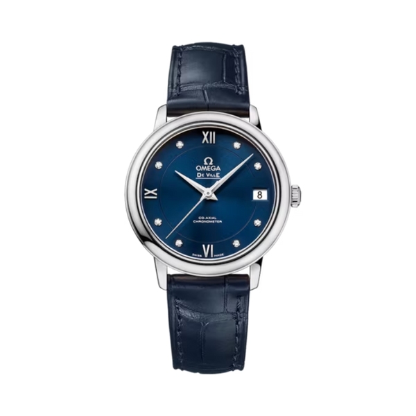 DE VILLE PRESTIGE 33 MM STAINLESS STEEL WITH BLUE DIAL