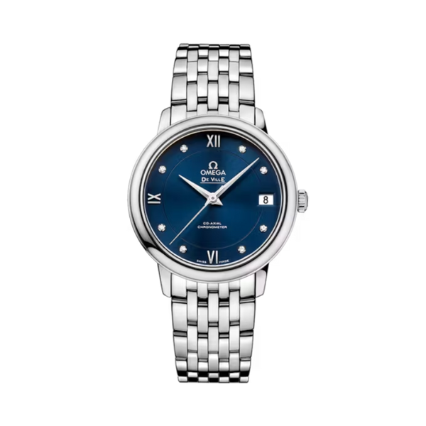 DE VILLE PRESTIGE 33 MM STAINLESS STEEL WITH BLUE DIAL