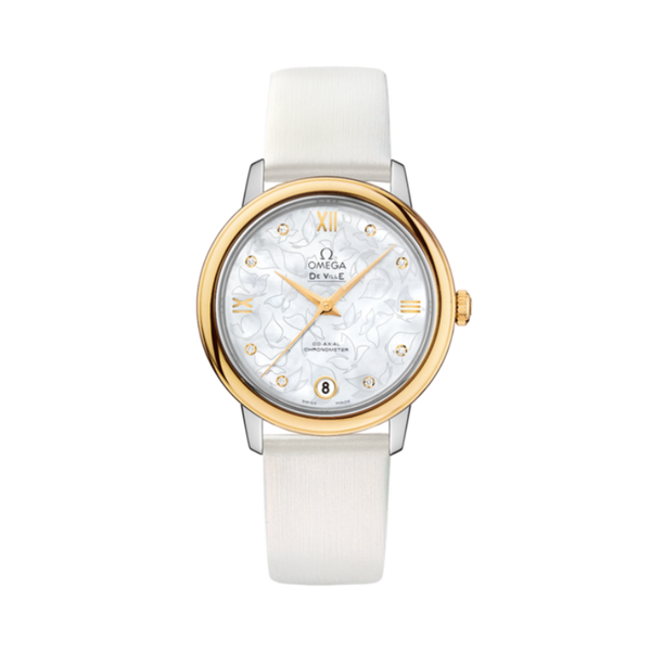 DE VILLE PRESTIGE BUTTERFLY 33 MM STAINLESS STEEL - YELLOW GOLD WITH MOTHER OF PEARL DIAL