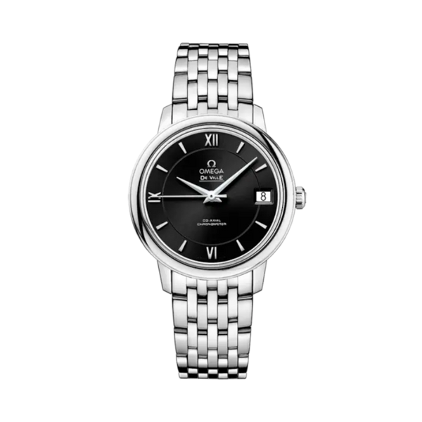 DE VILLE PRESTIGE 33 MM STAINLESS STEEL WITH BLACK DIAL