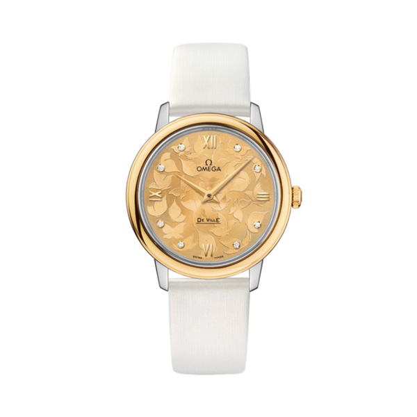 DE VILLE PRESTIGE BUTTERFLY 33 MM STAINLESS STEEL - YELLOW GOLD WITH YELLOW DIAL