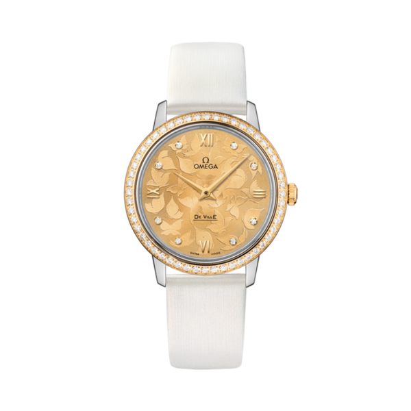 DE VILLE PRESTIGE BUTTERFLY 33 MM STAINLESS STEEL - YELLOW GOLD WITH YELLOW DIAL