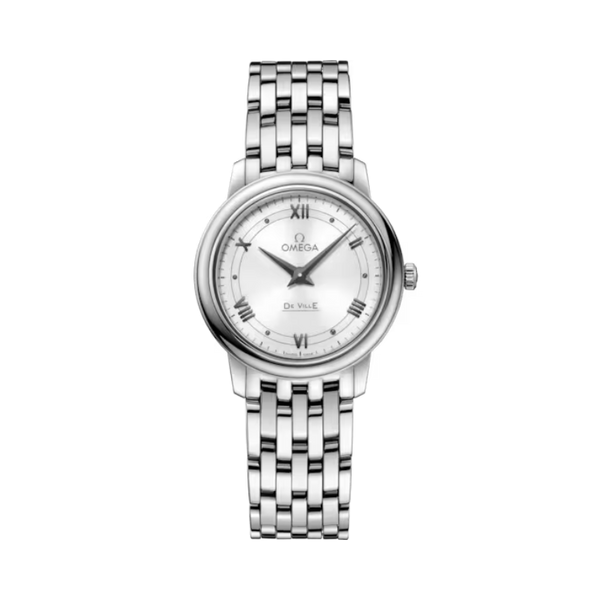 DE VILLE PRESTIGE 27 MM STAINLESS STEEL WITH WHITE DIAL