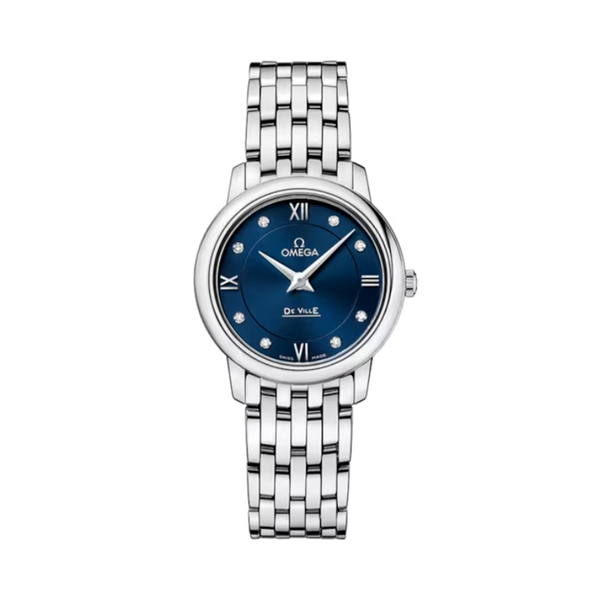 DE VILLE PRESTIGE 27 MM STAINLESS STEEL WITH BLUE DIAL