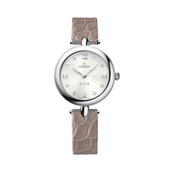 DE VILLE PRESTIGE DEWDROP 27 MM STAINLESS STEEL WITH SILVER DIAL