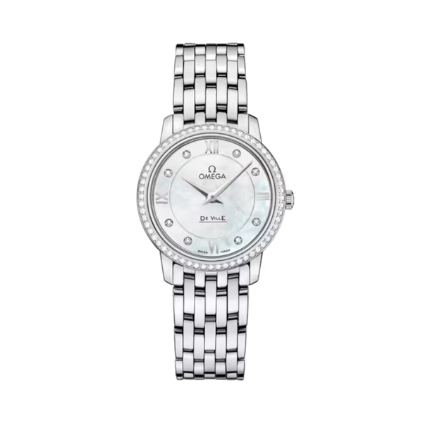 DE VILLE PRESTIGE 27 MM STAINLESS STEEL WITH MOTHER OF PEARL DIAL