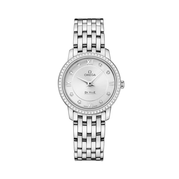DE VILLE PRESTIGE 27 MM STAINLESS STEEL WITH SILVER DIAL