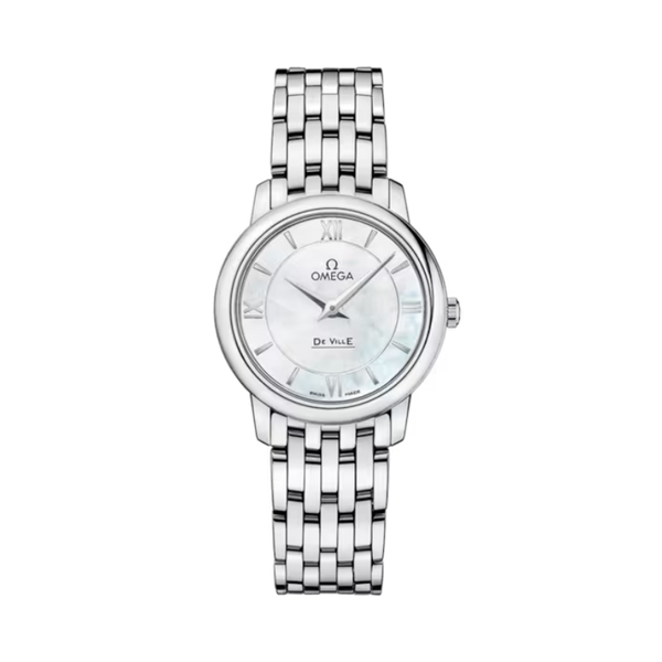 DE VILLE PRESTIGE 27 MM STAINLESS STEEL WITH MOTHER OF PEARL DIAL