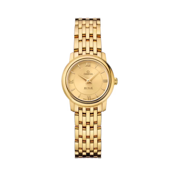 DE VILLE PRESTIGE 24 MM YELLOW GOLD WITH YELLOW DIAL