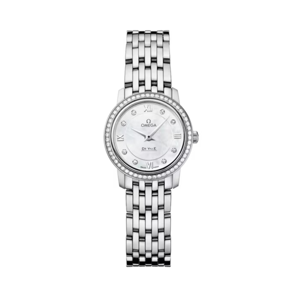 DE VILLE PRESTIGE 24 MM STAINLESS STEEL WITH MOTHER OF PEARL DIAL