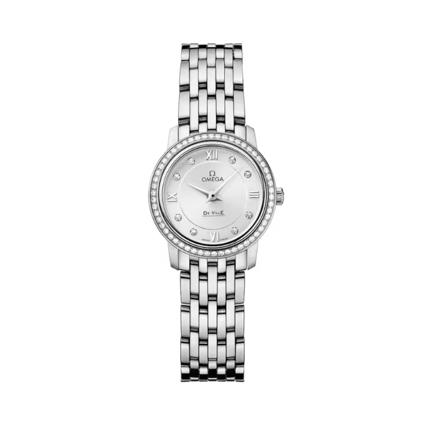 DE VILLE PRESTIGE 24 MM STAINLESS STEEL WITH SILVER DIAL