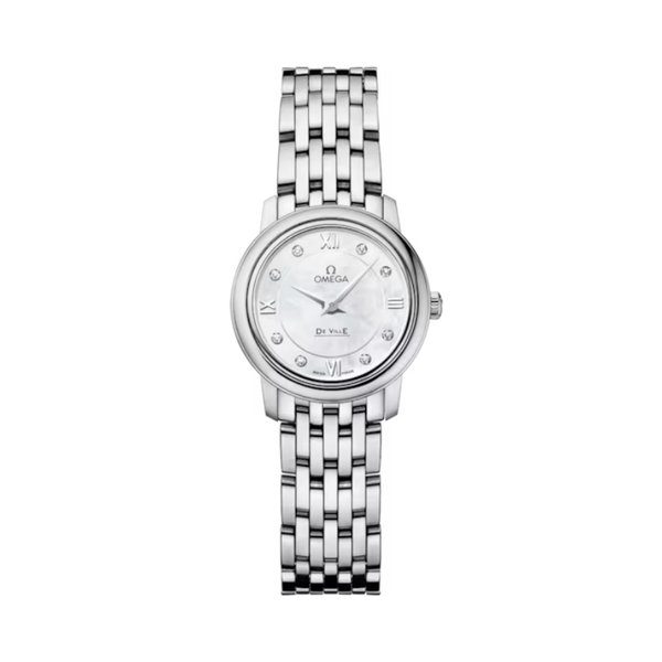 DE VILLE PRESTIGE 24 MM STAINLESS STEEL WITH MOTHER OF PEARL DIAL