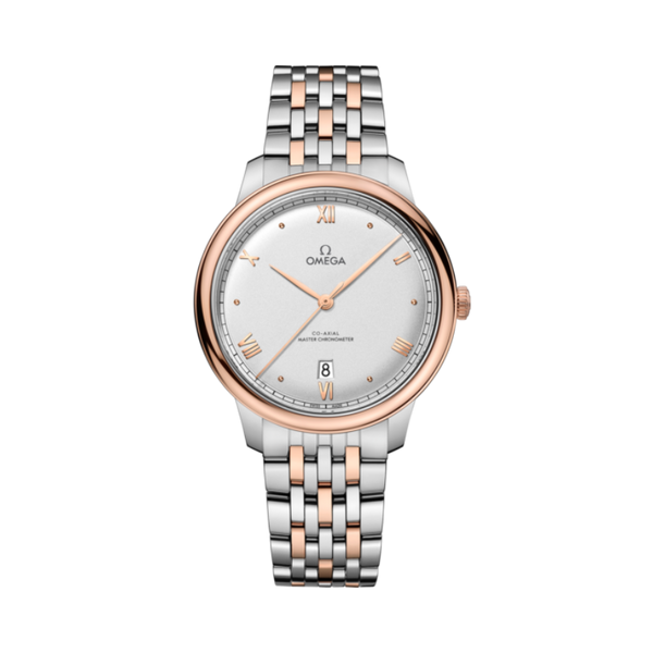 DE VILLE PRESTIGE 40 MM STAINLESS STEEL - SEDNA™ GOLD WITH SILVER DIAL