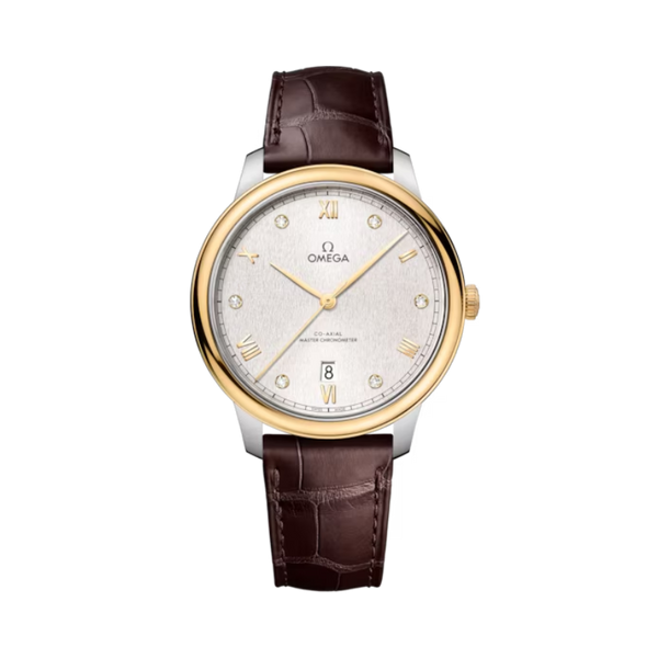 DE VILLE PRESTIGE 40 MM STAINLESS STEEL - YELLOW GOLD WITH SILVER DIAL