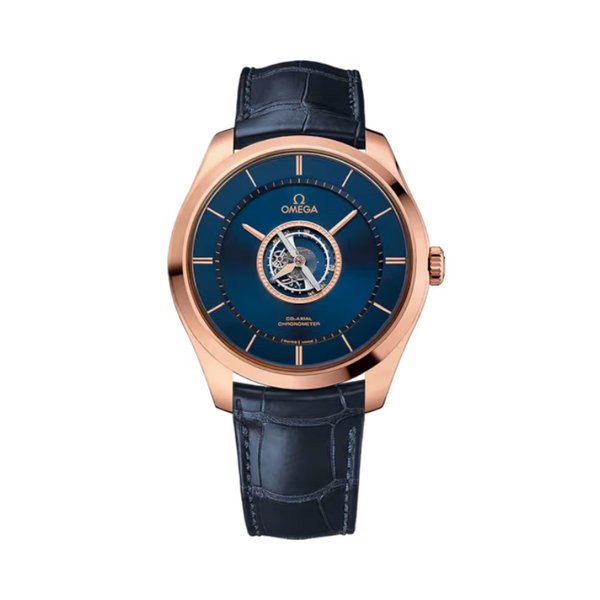 DE VILLE TOURBILLON 44 MM SEDNA™ GOLD WITH BLUE DIAL