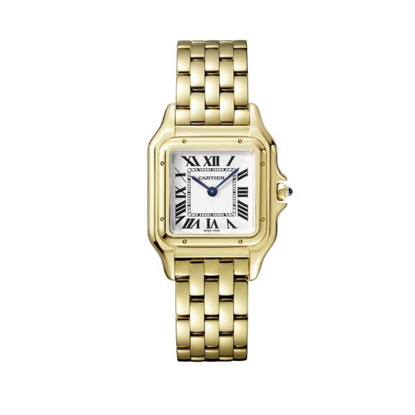 PANTHERE DE CARTIER 37 MM YELLOW GOLD WITH SILVER DIAL