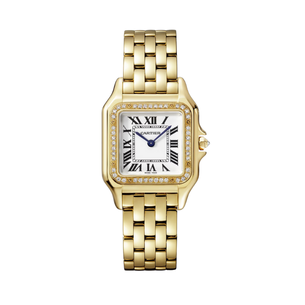 PANTHERE DE CARTIER 36 MM YELLOW GOLD WITH SILVER DIAL