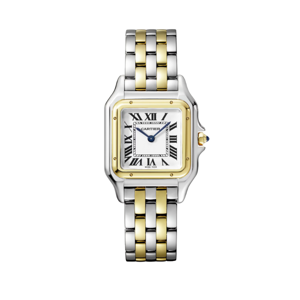 PANTHERE DE CARTIER 37 MM YELLOW GOLD WITH SILVER DIAL