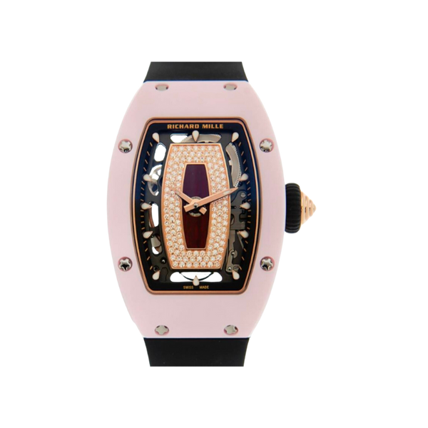 RM07 Pink Ceramic Black Jasper Factory Diamond Dial