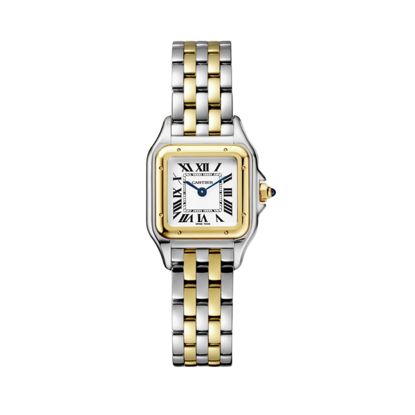 PANTHERE DE CARTIER 30 MM YELLOW GOLD WITH SILVER DIAL