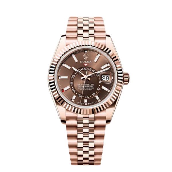 Rolex Sky-Dweller Ref. 336935 Everose Gold Case Brown Dial in Jubilee Bracelet