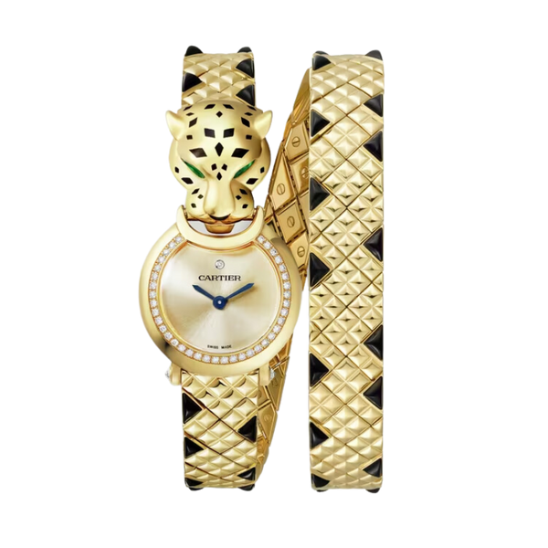 LA PANTHERE DE CARTIER 24 MM YELLOW GOLD WITH GOLD DIAL