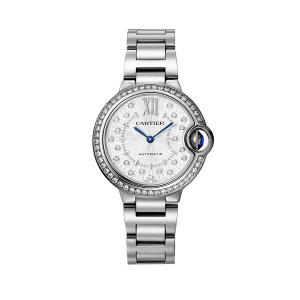BALLON BLEU DE CARTIER 33 MM STAINLESS STEEL WITH SILVER DIAL