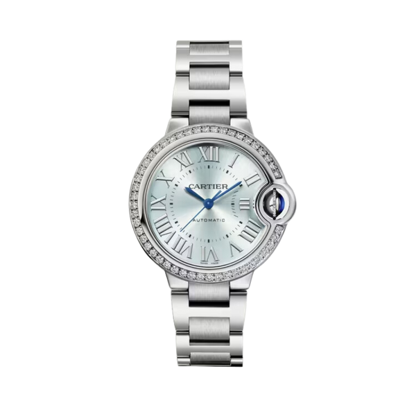 BALLON BLEU DE CARTIER 33 MM STAINLESS STEEL WITH BLUE SILVER DIAL