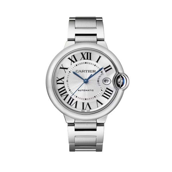 BALLON BLEU DE CARTIER 40 MM STAINLESS STEEL WITH SILVER GUILLOCHE DIAL