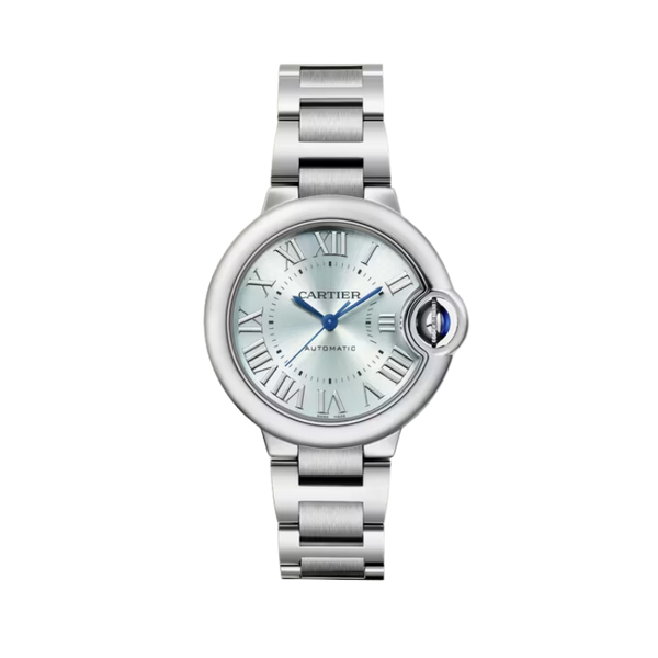 BALLON BLEU DE CARTIER 33 MM STAINLESS STEEL WITH BLUE SILVERED SUNRAY BRUSHED DIAL