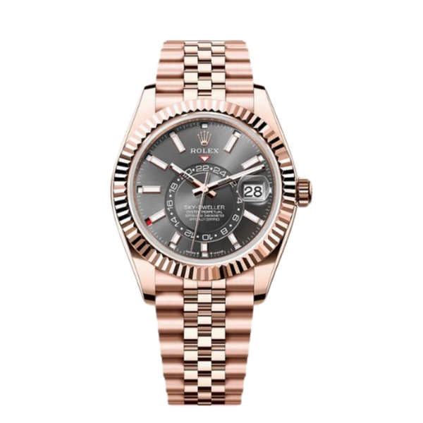 Rolex Sky-Dweller Ref. 336935 Everose Gold Case Slate Dial in Jubilee Bracelet