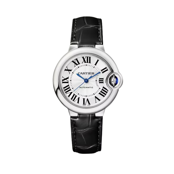 BALLON BLEU DE CARTIER 33 MM STAINLESS STEEL WITH SILVER GUILLOCHE OPALINE DIAL
