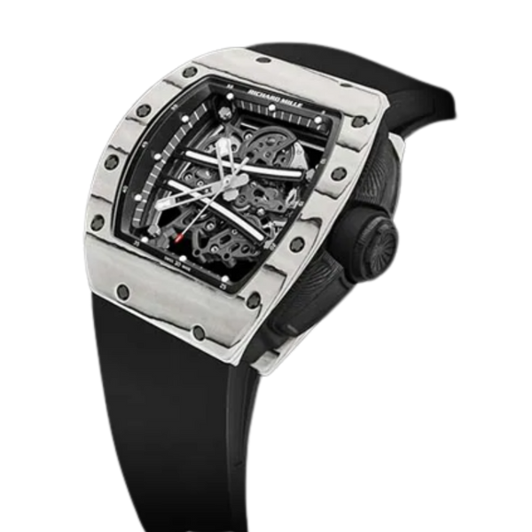 RM 061 Yohan Blake Ultimate Manual Winding Black Rubber Strap Ceramic Case