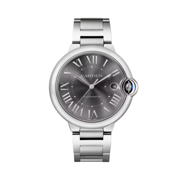 BALLON BLEU DE CARTIER 40 MM STAINLES STEEL WITH DARK GRAY SUNRAY BRUSHED DIAL