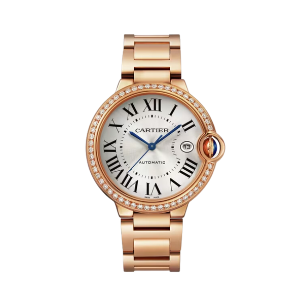 BALLON BLEU DE CARTIER 40 MM 18K ROSE GOLD WITH SILVER SUNRAY EFFECT DIAL