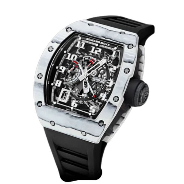 RM 030 Automatic Winding With Declutchable Rotor Rubber Strap Titanium Case