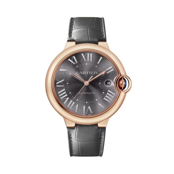BALLON BLEU DE CARTIER 40 MM 18K ROSE GOLD WITH DARK GRAY SUNRAY BRUSHED DIAL