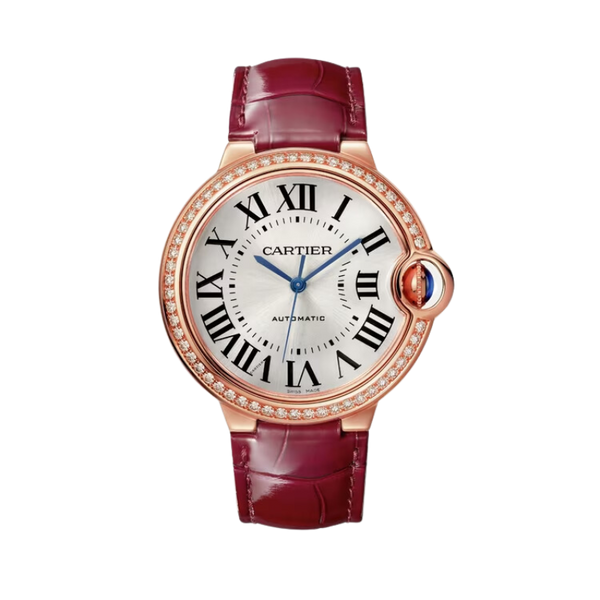 BALLON BLEU DE CARTIER 36 MM ROSE GOLD WITH SILVER SUNRAY BRUSHED DIAL