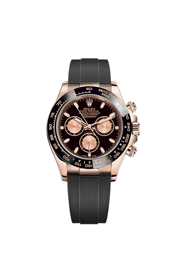 Cosmograph Daytona 40MM Oysterflex Bracelet Black and Pink Dial Black Cerachrom Bezel With Tachymetric Scale